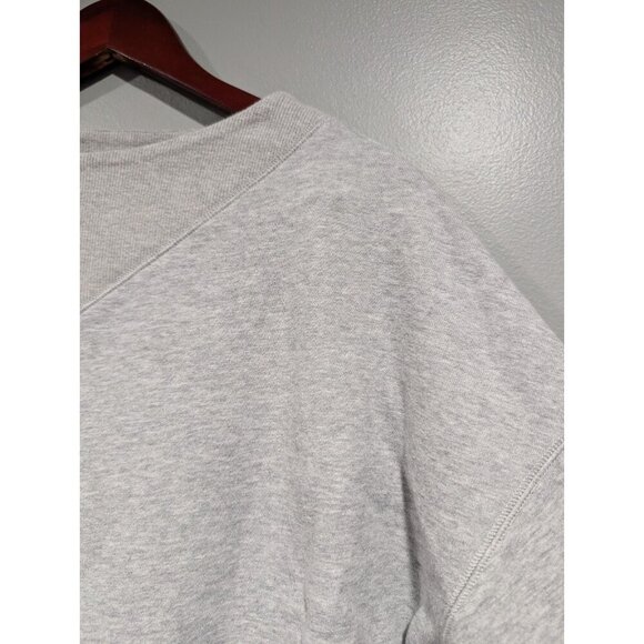Postmark Anthropologie Gray Cropped Boxy Sweatshirt Casual Women's Size Small - Picture 5 of 15